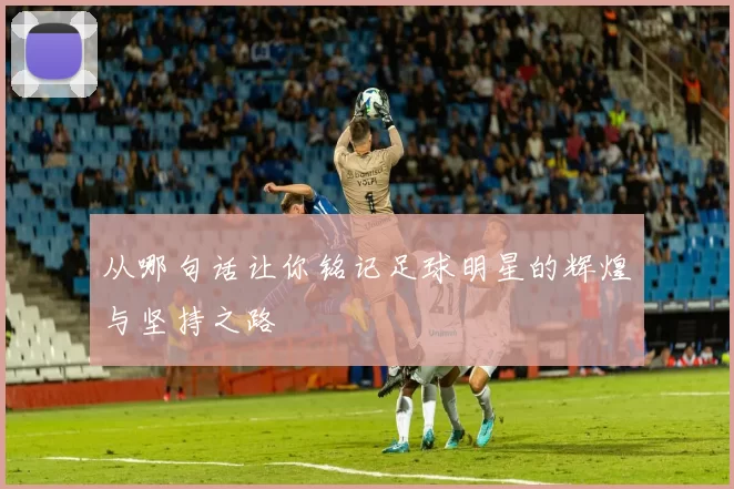 从哪句话让你铭记足球明星的辉煌与坚持之路